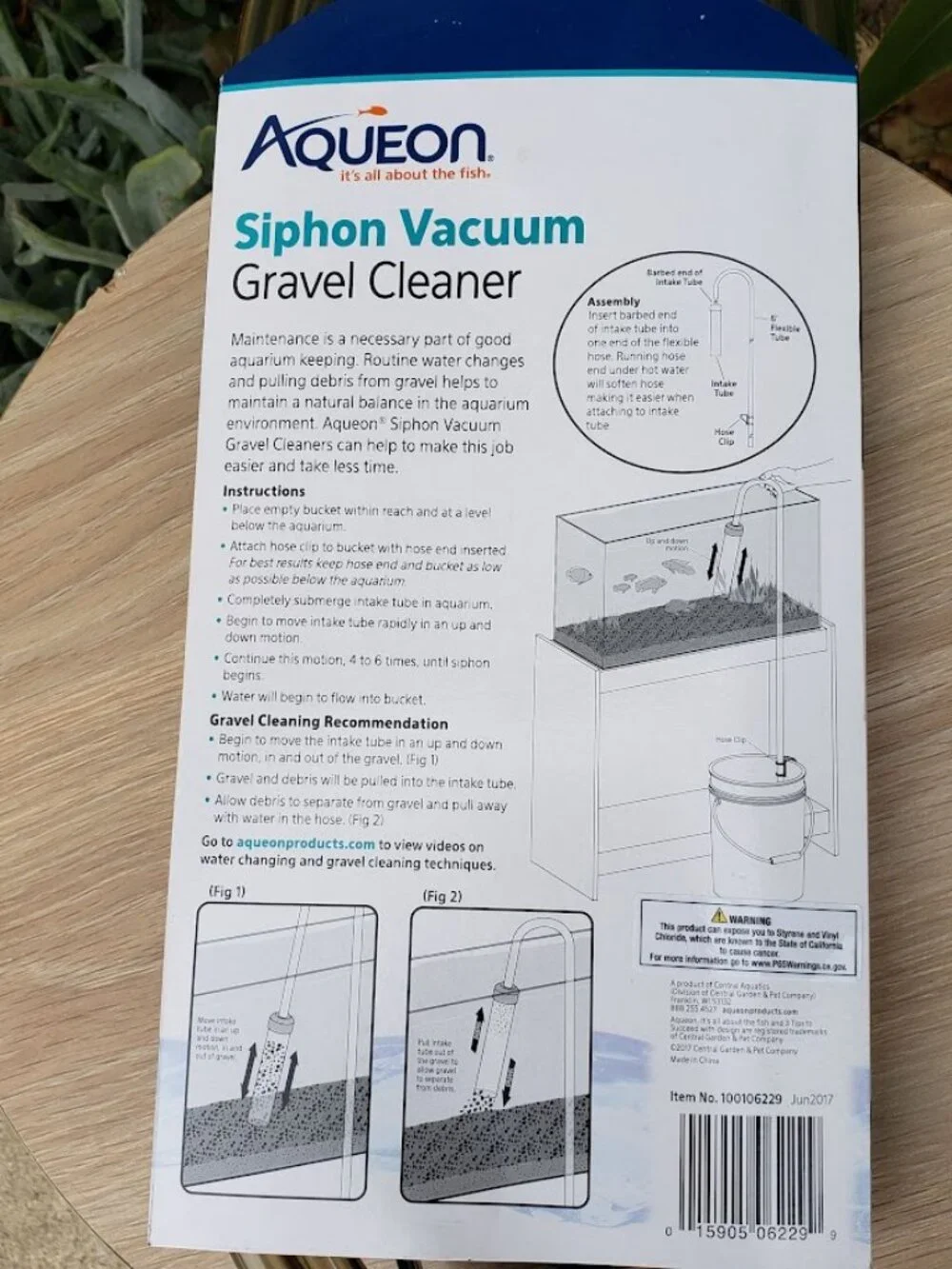 New Aqueon Aquarium Fish Tank Siphon Vacuum Gravel Cleaner Hand syphon pump hose